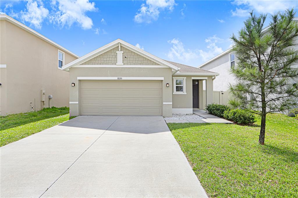 31210 Penny Surf Loop Wesley Chapel, FL 33545 - Photo 1 of 39 a front view of house with yard