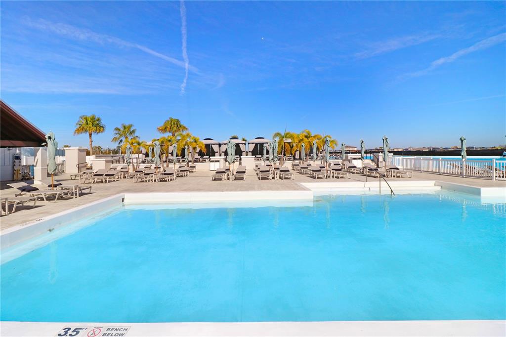 31210 Penny Surf Loop Wesley Chapel, FL 33545 - Photo 30 of 39 a view of a swimming pool with an ocean view