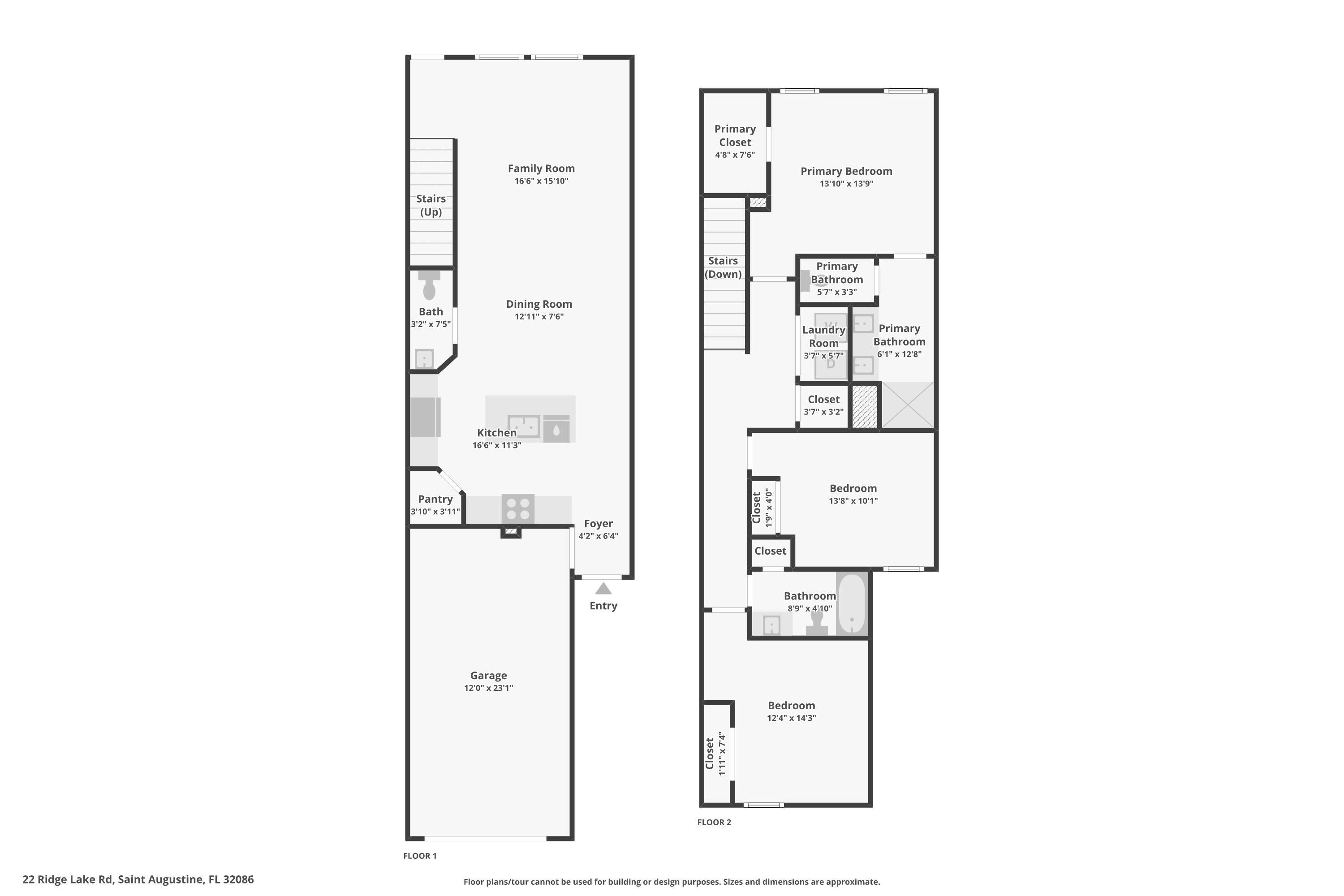22 Ridge Lake Road St. Augustine, FL 32086 - Photo 31 of 31 View of property floor plan