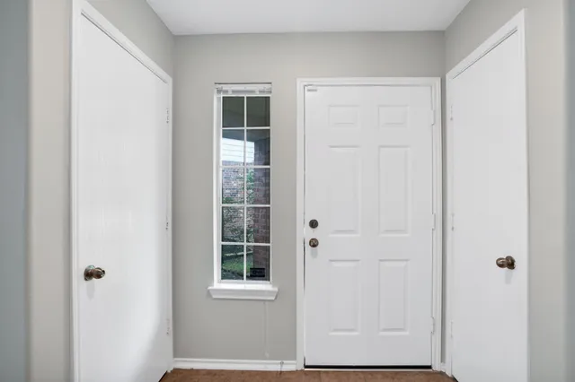 a view of front door