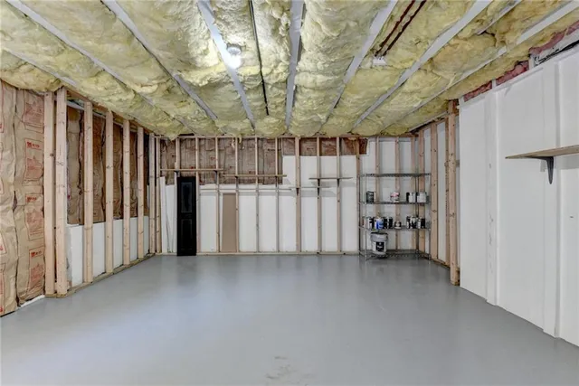 an aerial view of houses with yard