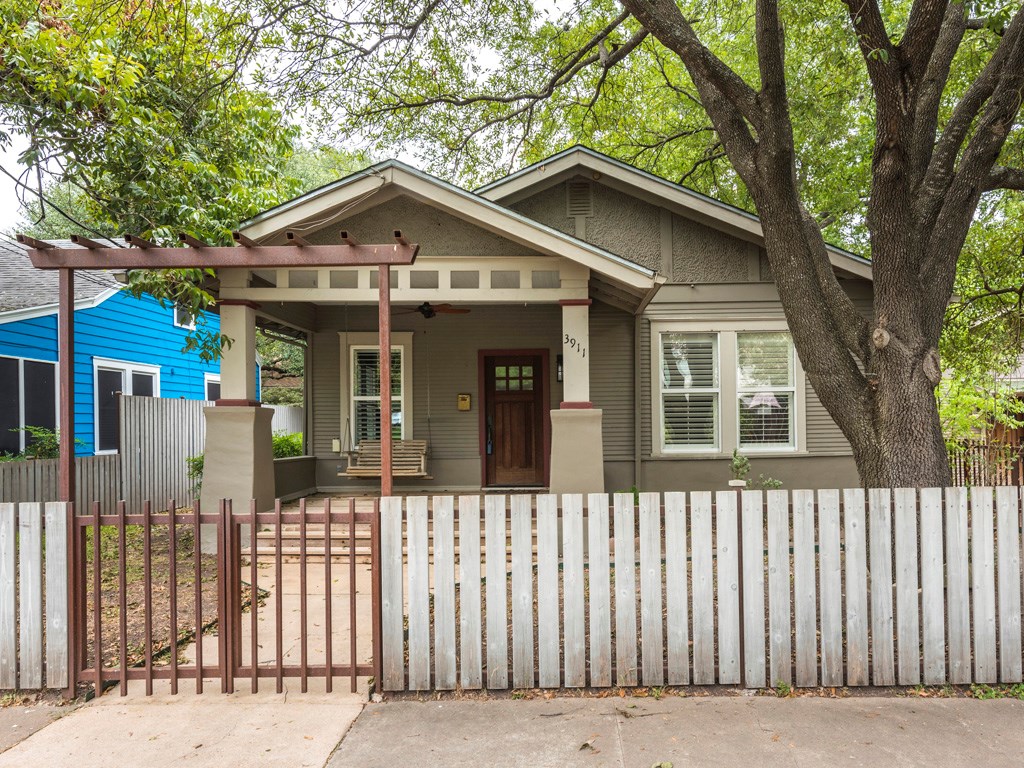 3911 Duval Street Austin, TX 78751 - Photo 1 of 1 a front view of a house with a porch