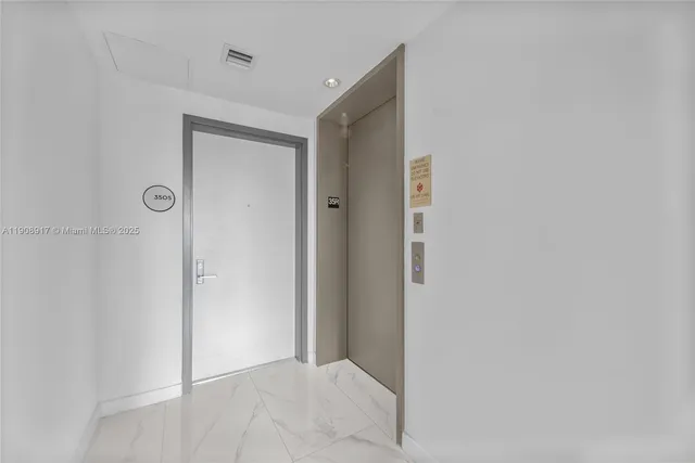 a view of an empty room