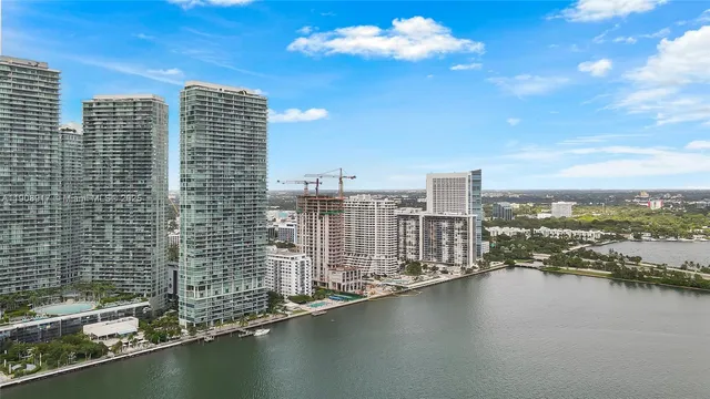 a view of city and ocean