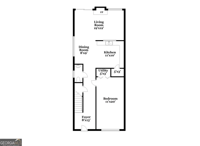 a picture of a bench in front of a wall