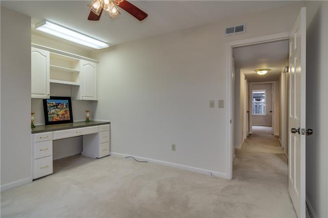 4001 Anderson Road, Unit P98 Nashville, TN 37217 - Photo 14 of 20 11x11 Bedroom # 3 - DOWNSTAIRS! Has that view again.... Overlooks POOL, LAKE, Club House & Tennis Courts! Also, has a built in desk / shelve unit ~ was used as home office / craft area!