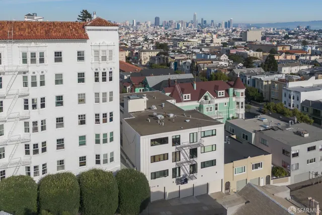 an aerial view of city