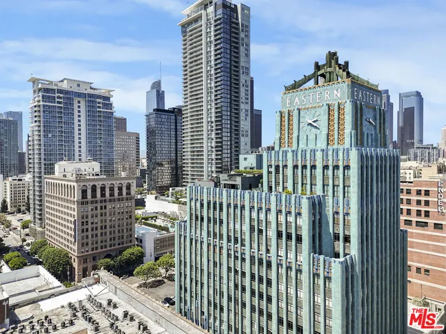 a view of a city with tall buildings