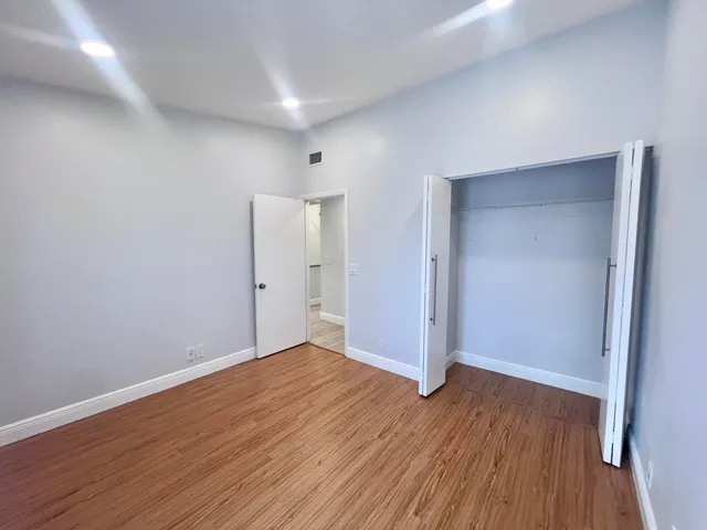 a view of a room & window