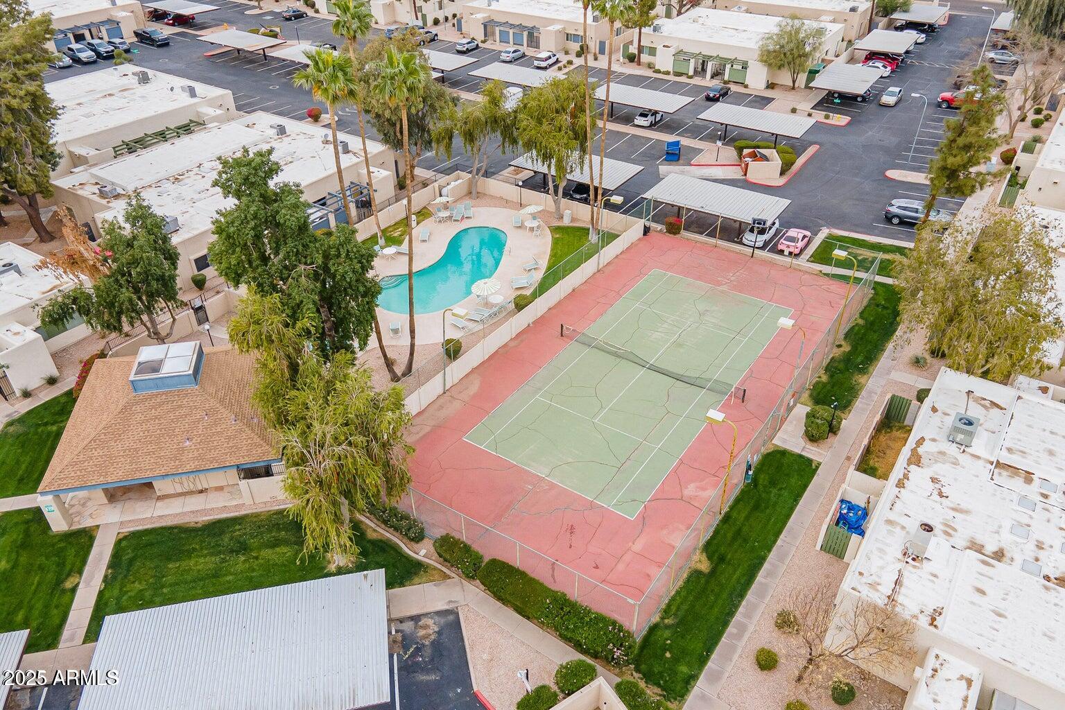 712 South Lebanon Lane Tempe, AZ 85288 - Photo 16 of 35 an aerial view of a house with a garden