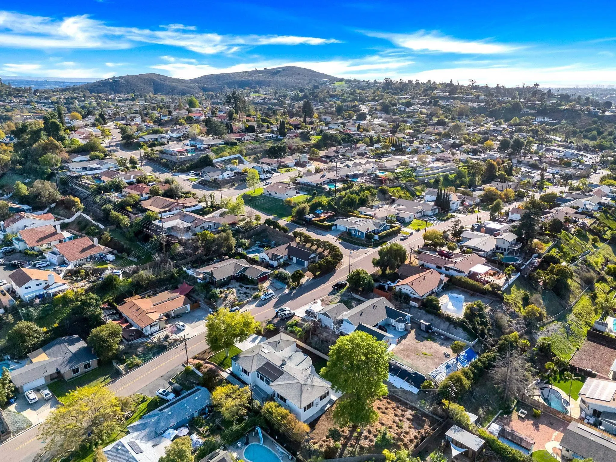 10104 Cristobal Drive Spring Valley, CA 91977 - Photo 55 of 56 an aerial view of residential houses with outdoor space