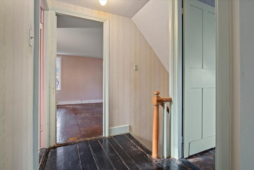 600 High Street Westwood, MA 02090 - Photo 15 of 27 a view of a hallway with wooden floor and staircase