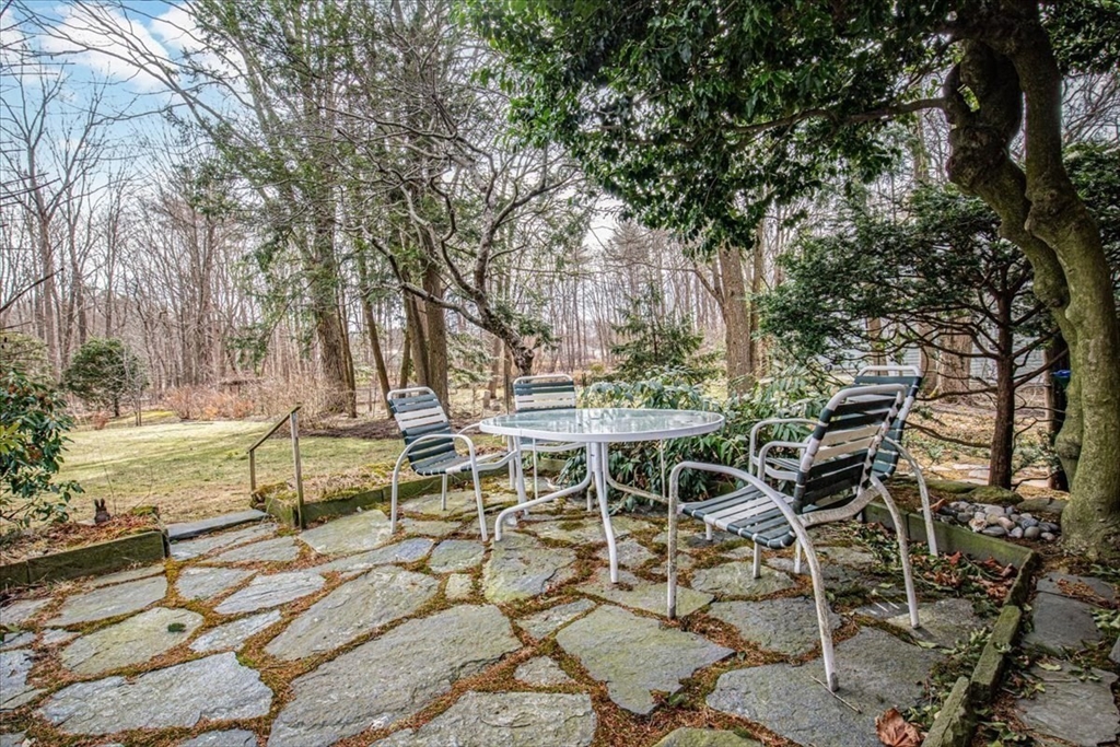 600 High Street Westwood, MA 02090 - Photo 26 of 27 a view of a backyard with sitting area