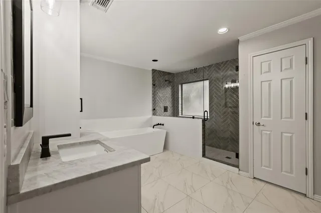 an empty room with ceiling fan