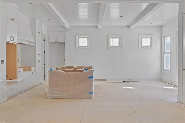 a view of an empty room