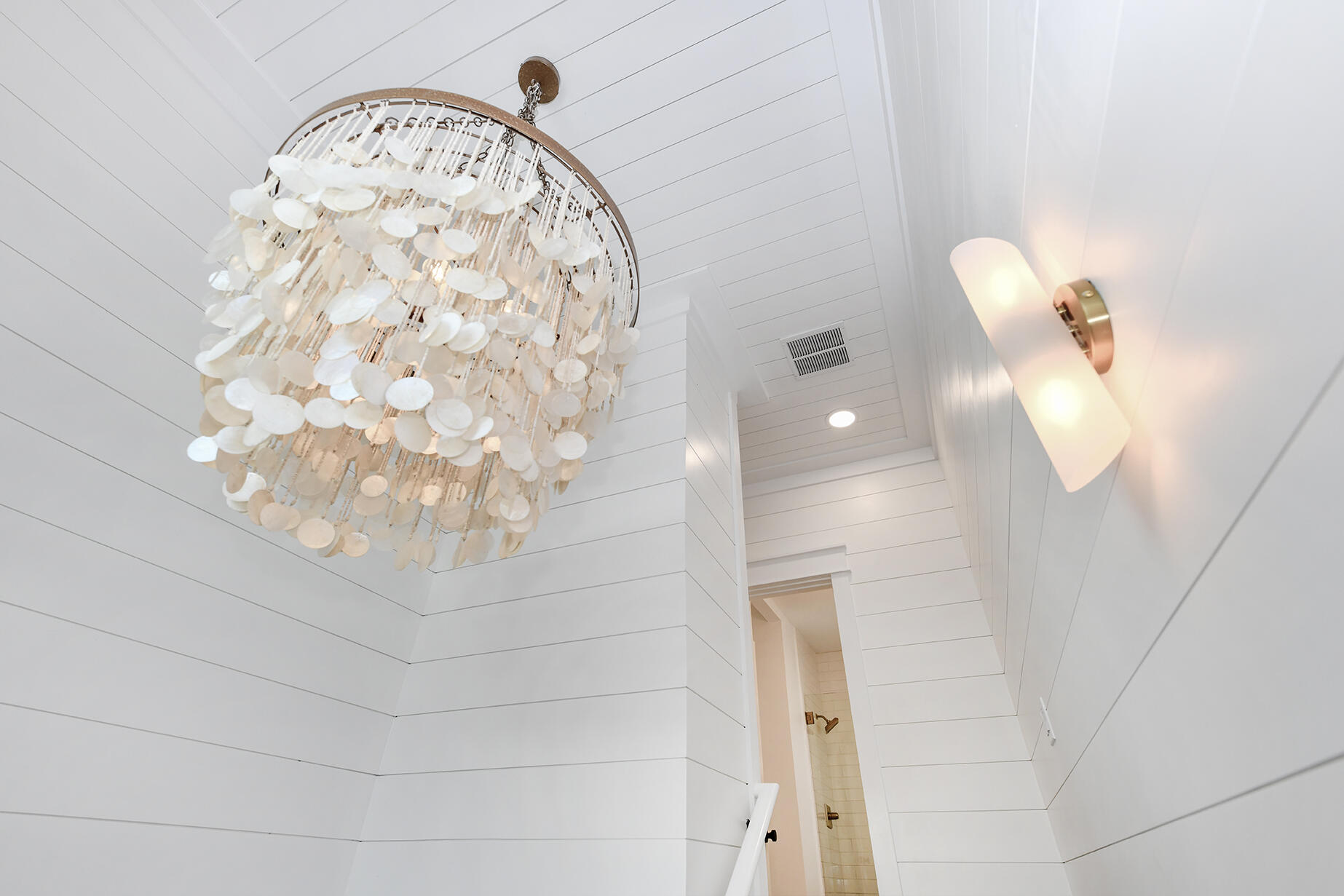 20 Brown Street Santa Rosa Beach, FL 32459 - Photo 11 of 83 a bathroom with a light fixture and a mirror