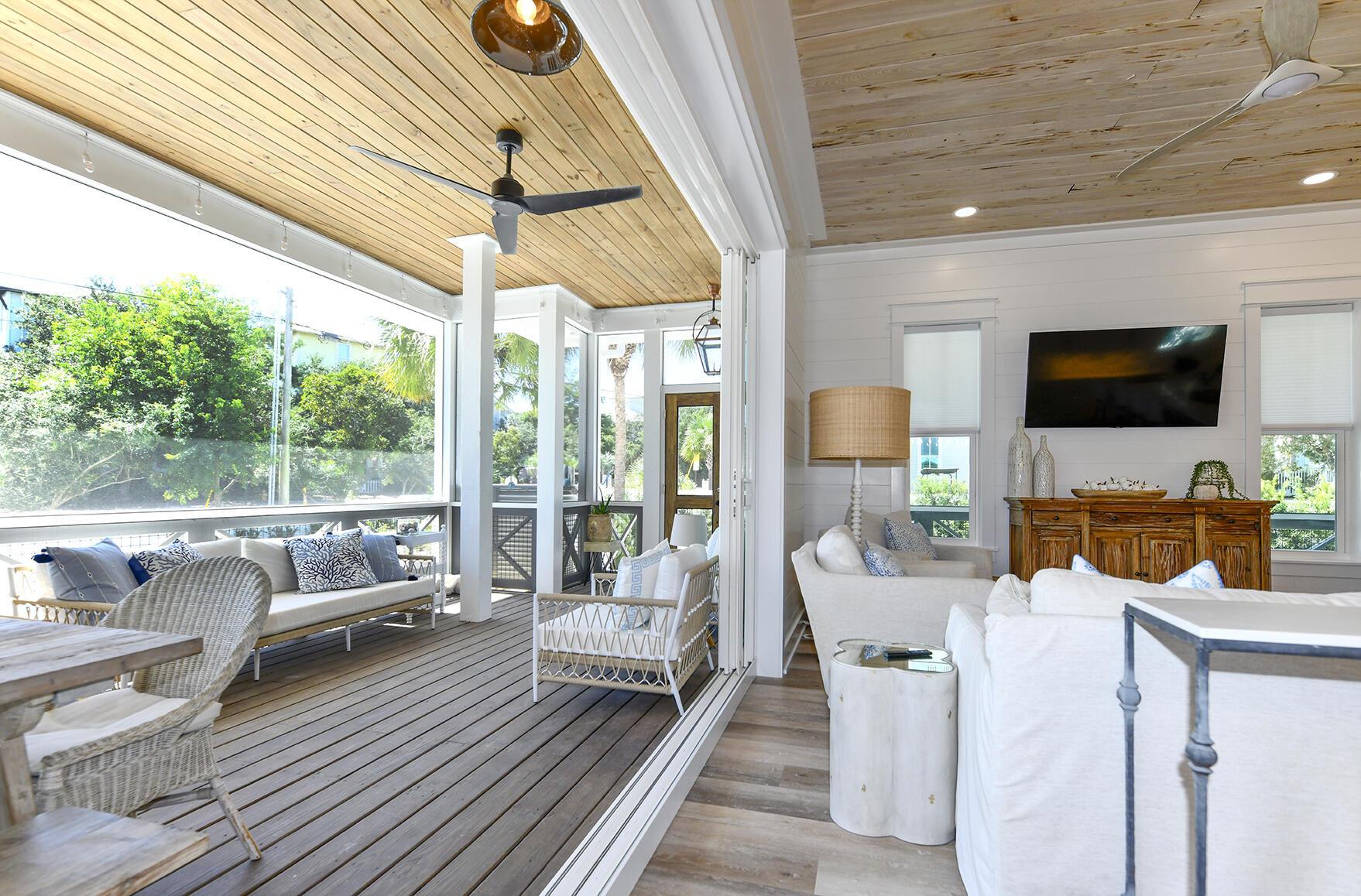 20 Brown Street Santa Rosa Beach, FL 32459 - Photo 16 of 83 a outdoor space with patio the couches and a dining table with garden view