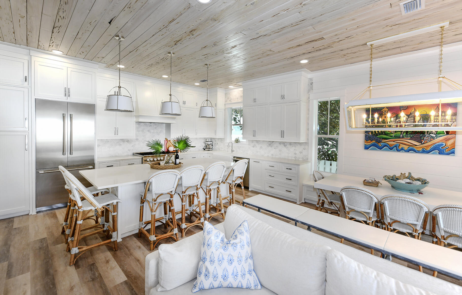 20 Brown Street Santa Rosa Beach, FL 32459 - Photo 2 of 83 a large kitchen with a table and chairs