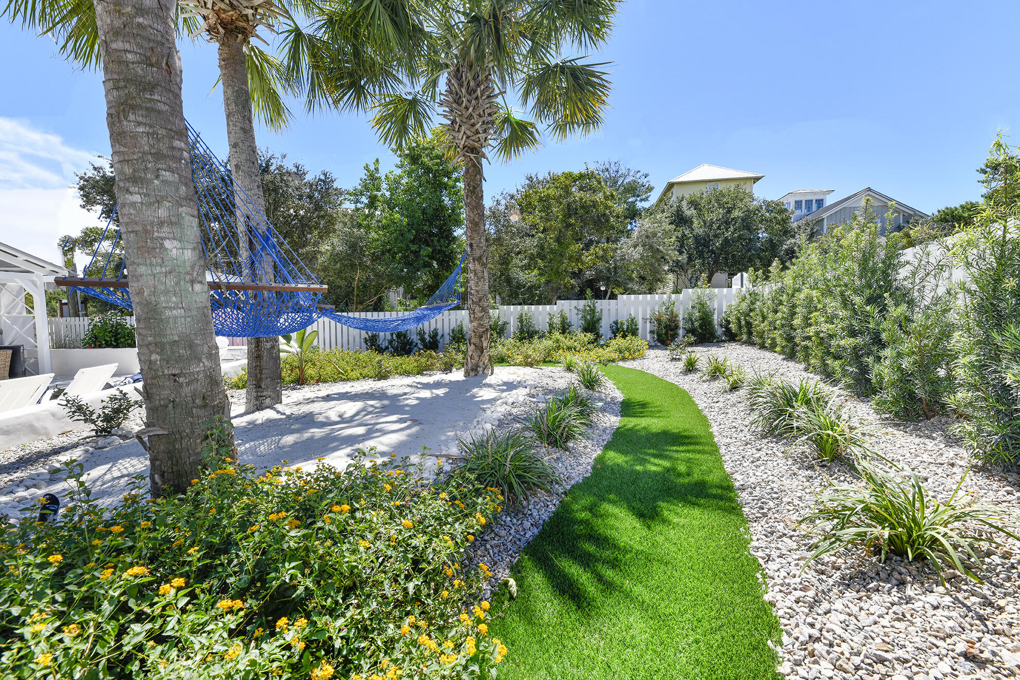 20 Brown Street Santa Rosa Beach, FL 32459 - Photo 74 of 83 a view of a yard with swimming pool