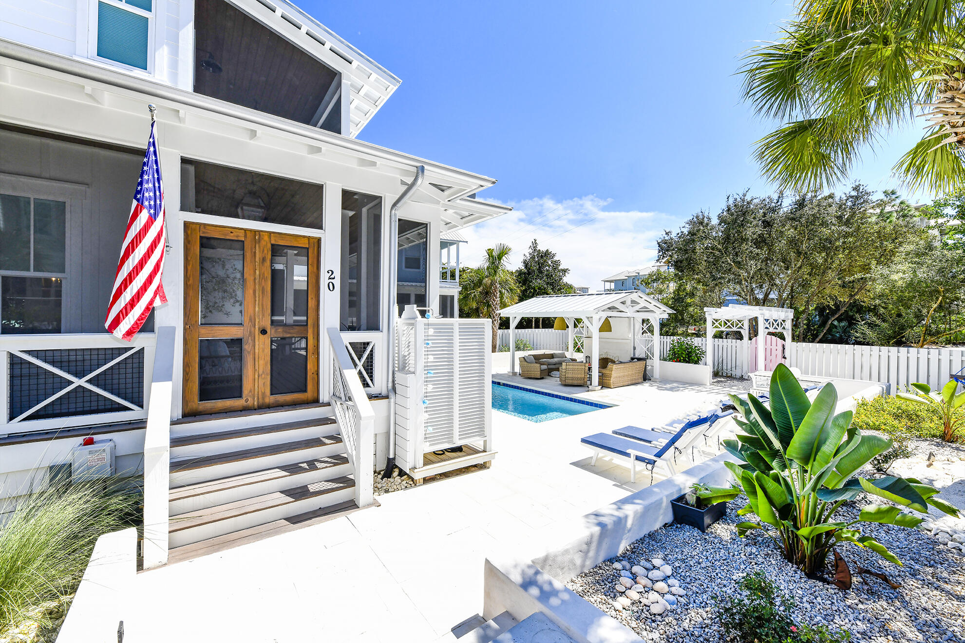20 Brown Street Santa Rosa Beach, FL 32459 - Photo 75 of 83 a front view of a house with a yard