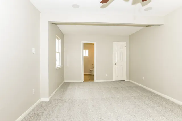 a view of an empty room