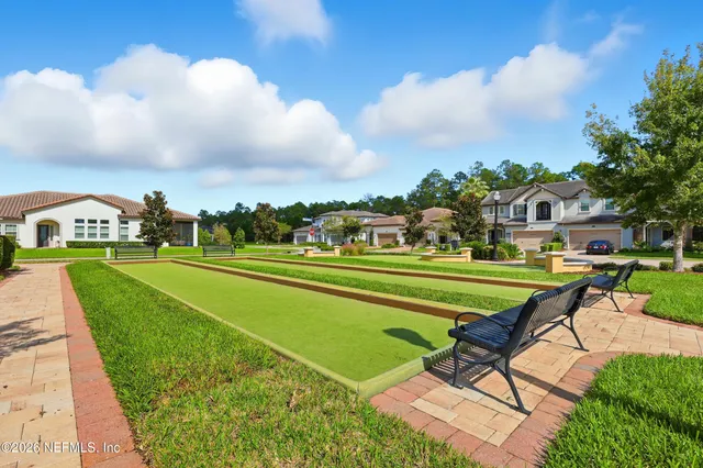a view of street with houses