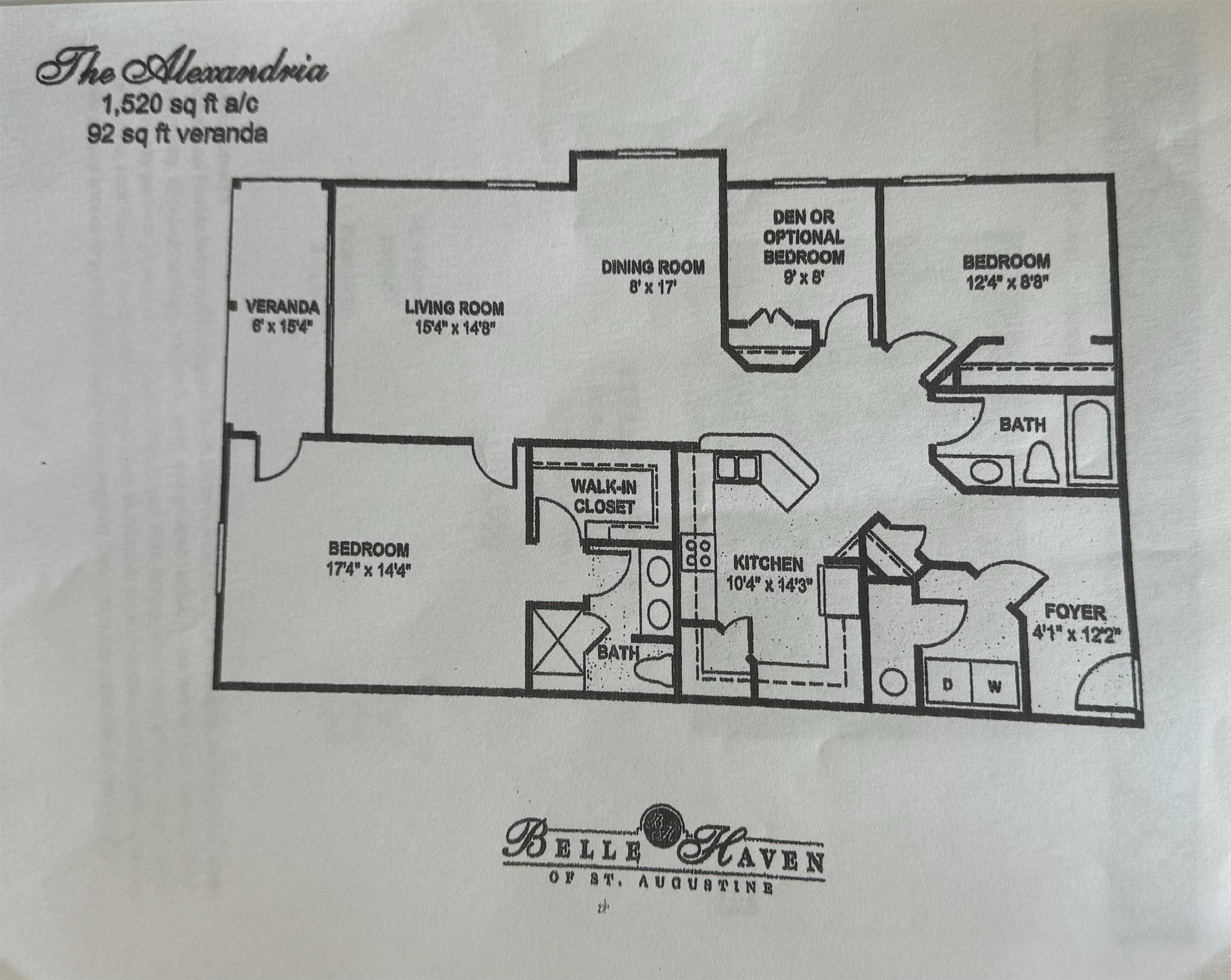 116 Laurel Wood Way, Unit 101 St. Augustine, FL 32086 - Photo 30 of 30 a wall with a white wall and a white refrigerator