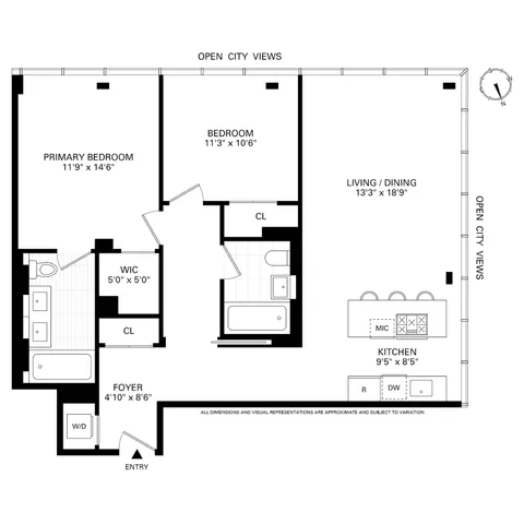 $1,895,000 | 100 Norfolk Street, Unit 8B | Lower East Side