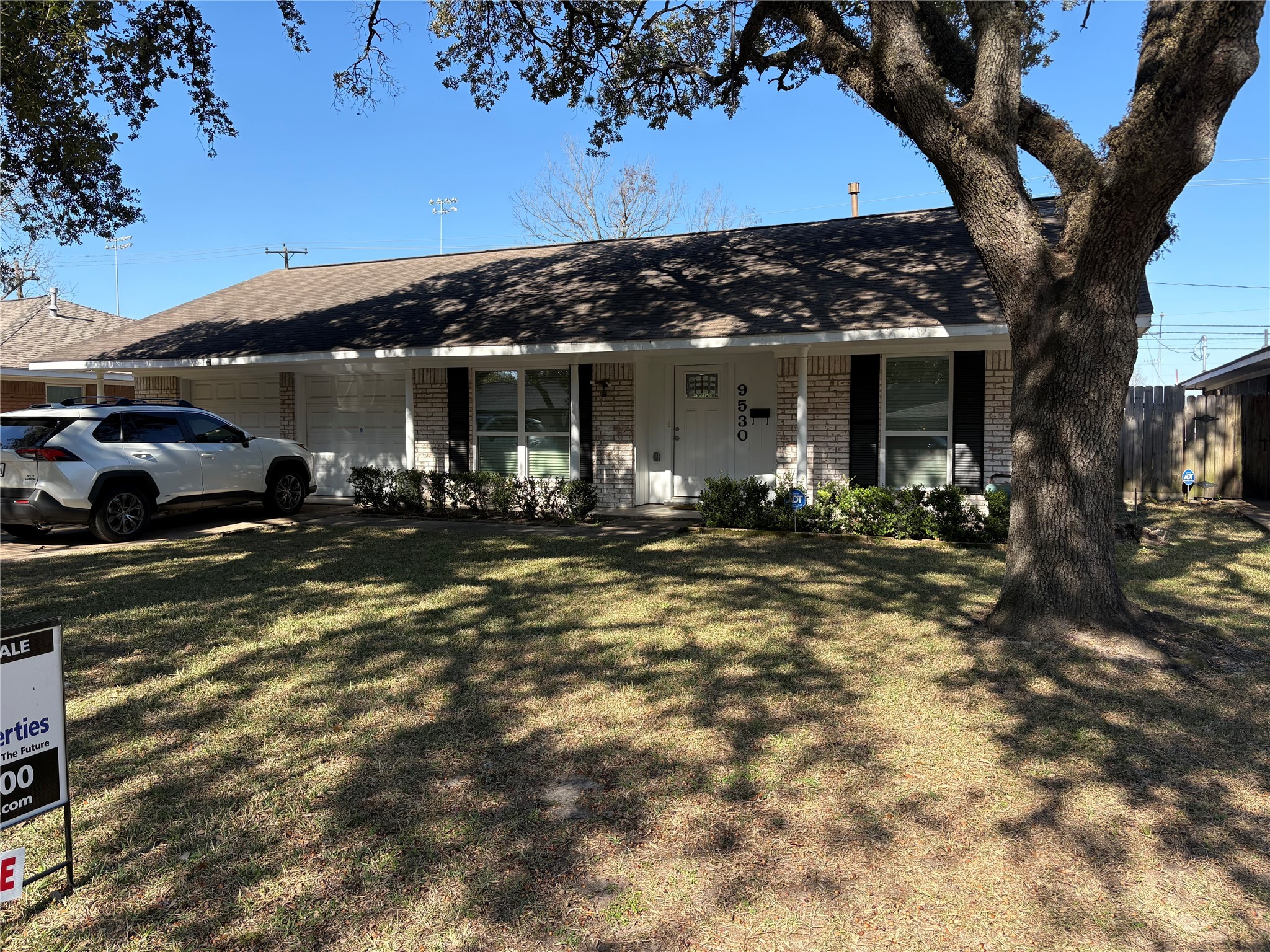 a view of a house with a patio