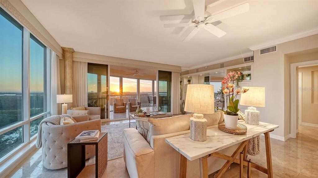 385 North Point Road, Unit 701 Osprey, FL 34229 - Photo 12 of 97 a view of a dining room with furniture window and outside view