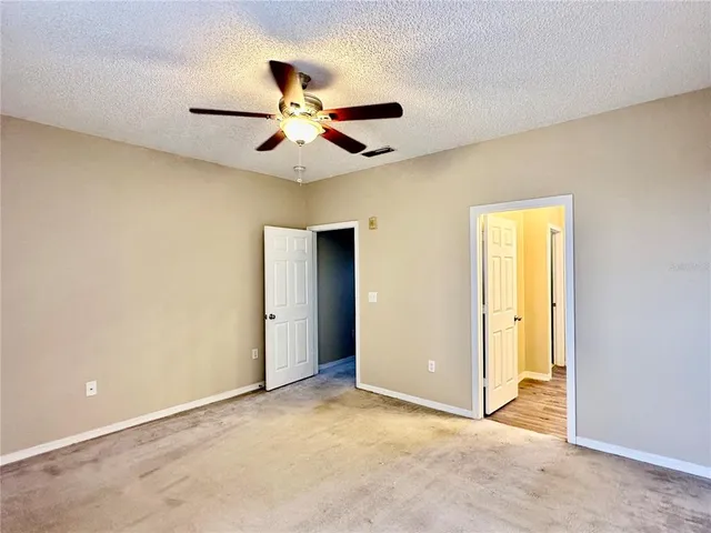 a view of a room with an empty space