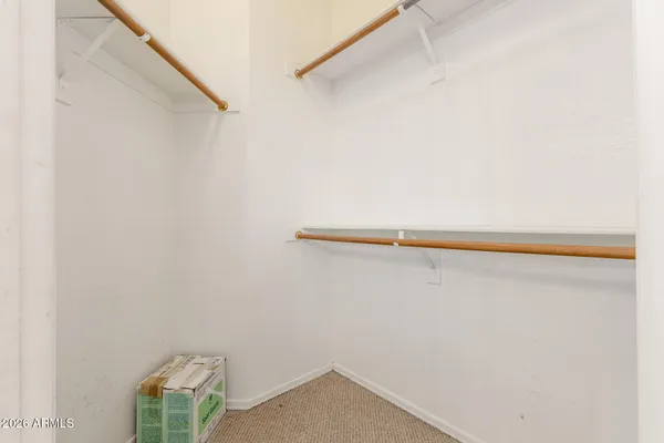 a close view of closet
