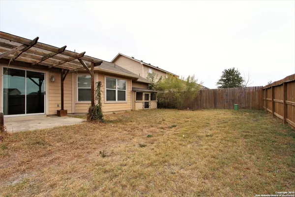 a backyard of a house