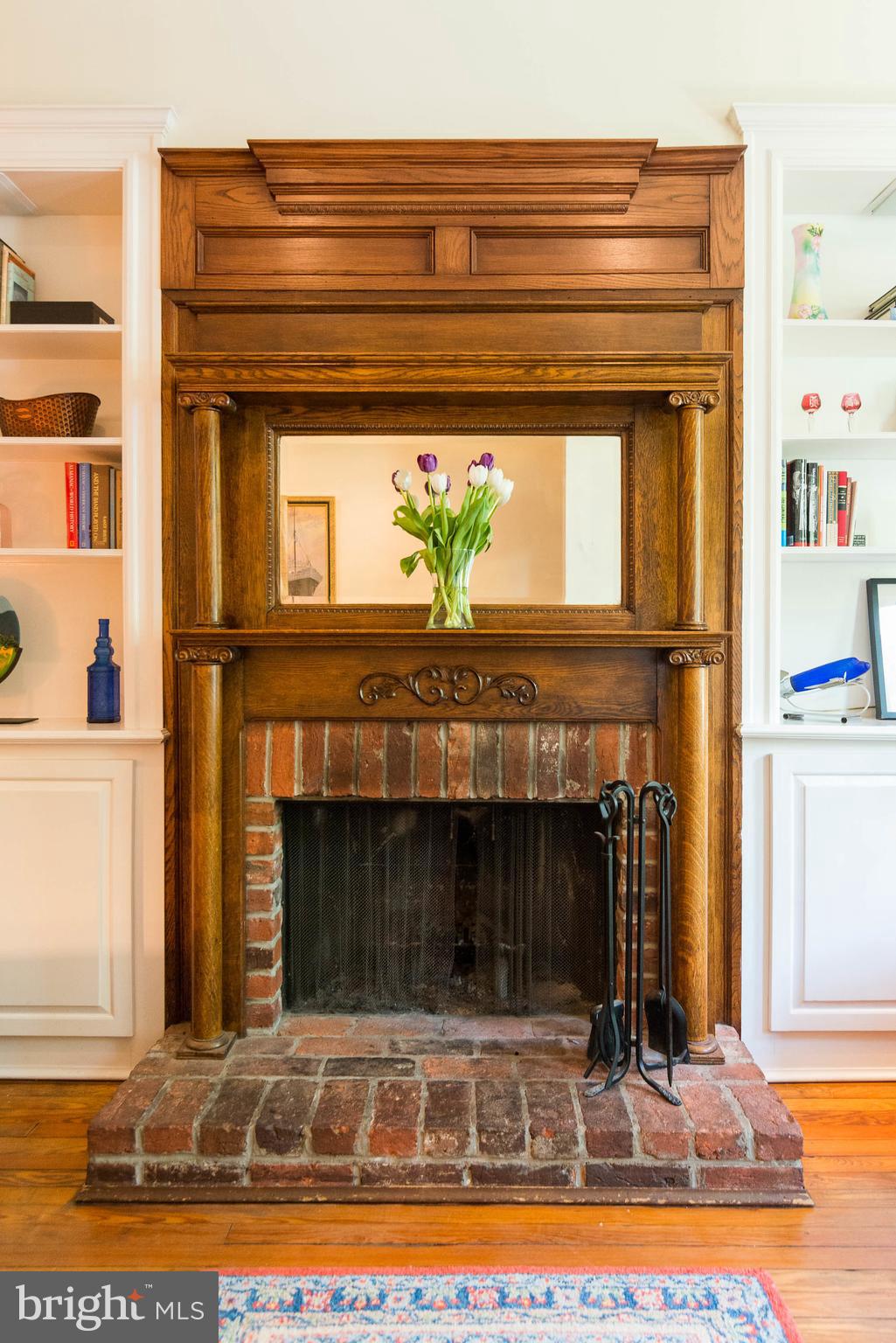 807 Independence Avenue Southeast Washington, DC 20003 - Photo 7 of 38 Wood-burning fireplace.