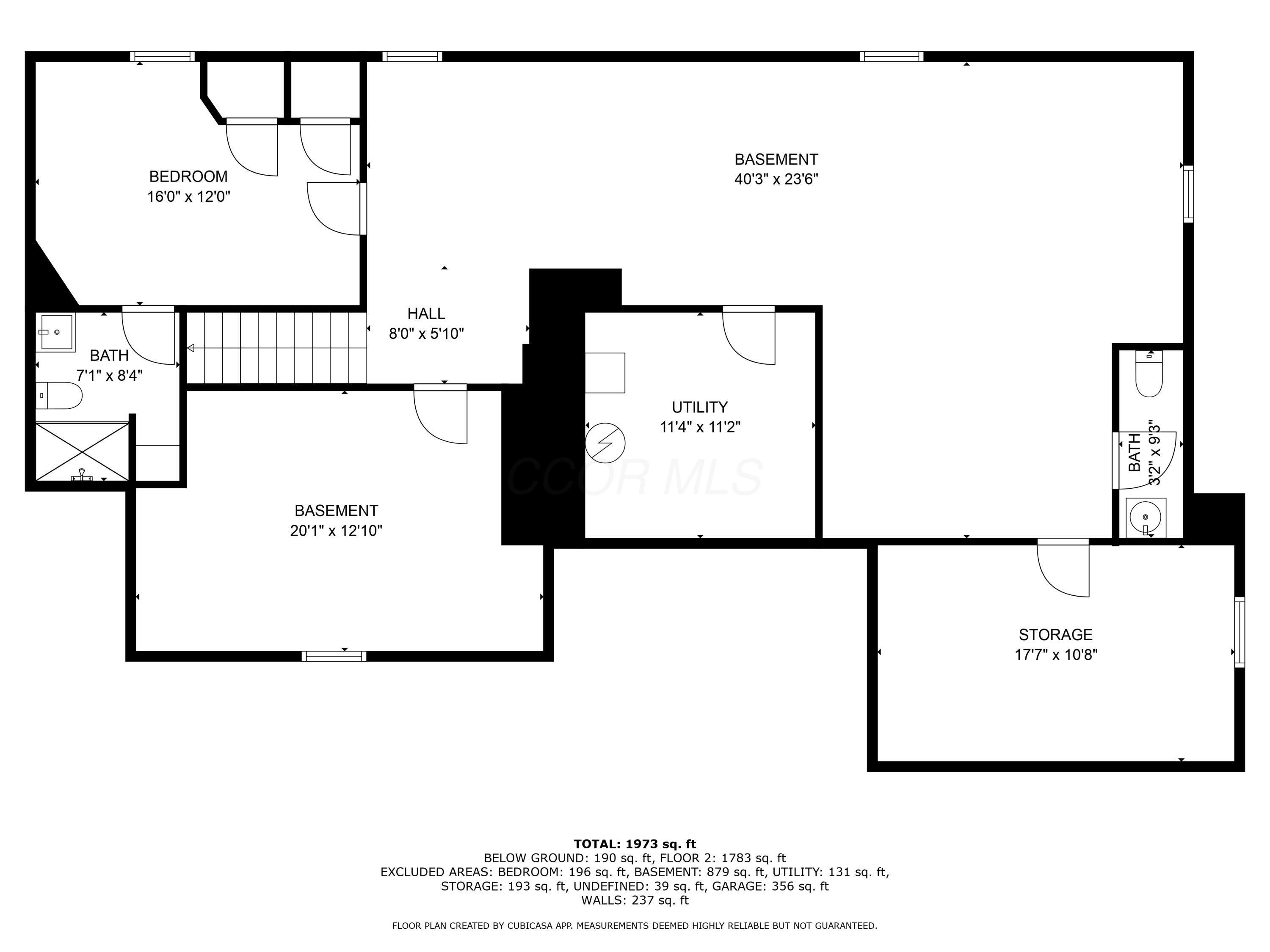 2812 North Star Road Columbus, OH 43221 - Photo 46 of 47 Basement floor plan