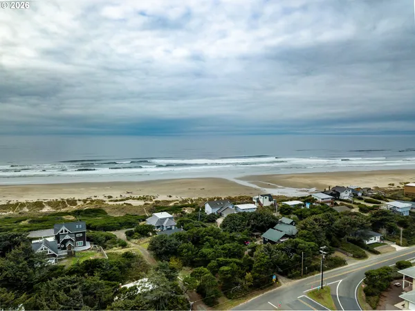 a view of an ocean and beach