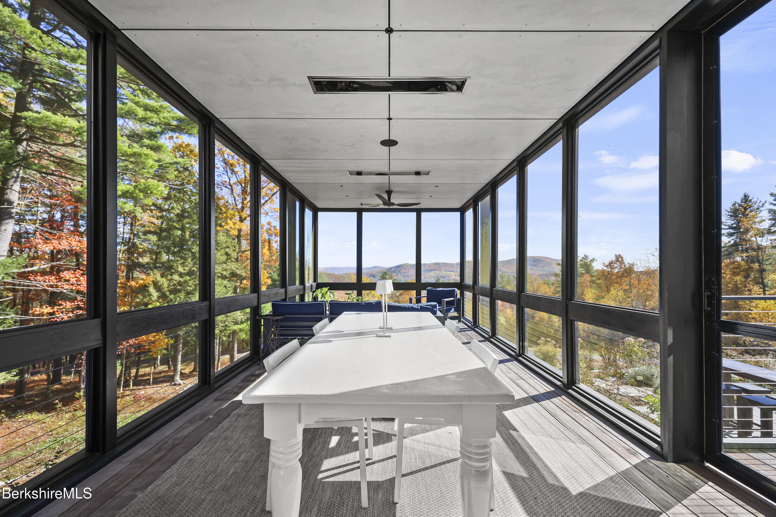 42 West Alford Road West Stockbridge, MA 01266 - Photo 25 of 35 a view of a living room and balcony with furniture
