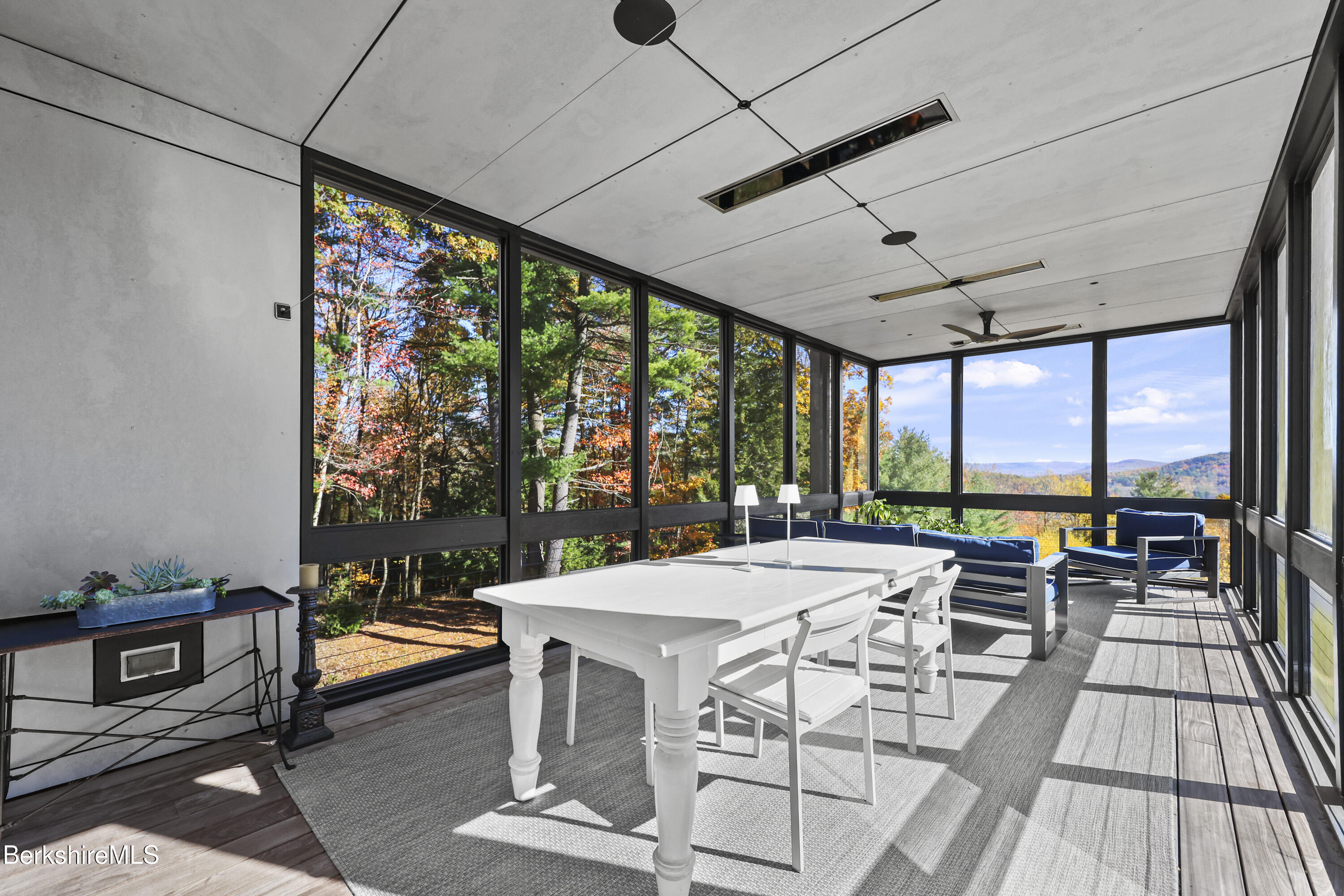 42 West Alford Road West Stockbridge, MA 01266 - Photo 26 of 35 a view of a dining room with furniture large windows and wooden floor