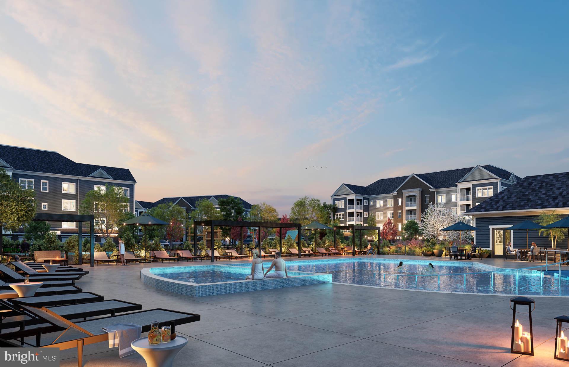 6152 Amber Lane, Unit 2 Haymarket, VA 20169 - Photo 43 of 57 Community Amenities: Outdoor Pool&Spa - Rendering