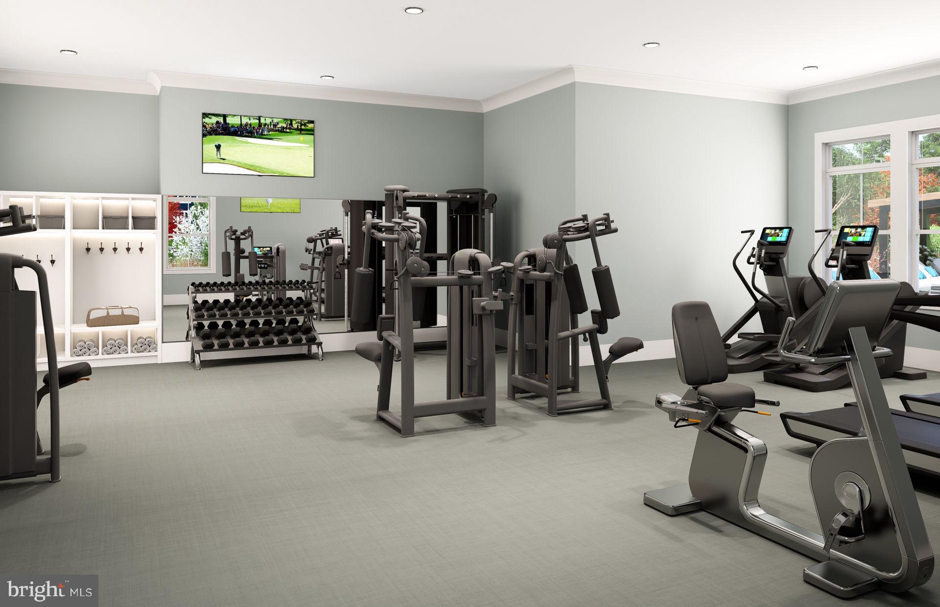 6152 Amber Lane, Unit 2 Haymarket, VA 20169 - Photo 48 of 57 a view of a room with gym equipment