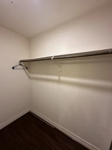 a close up view of racks on the wall