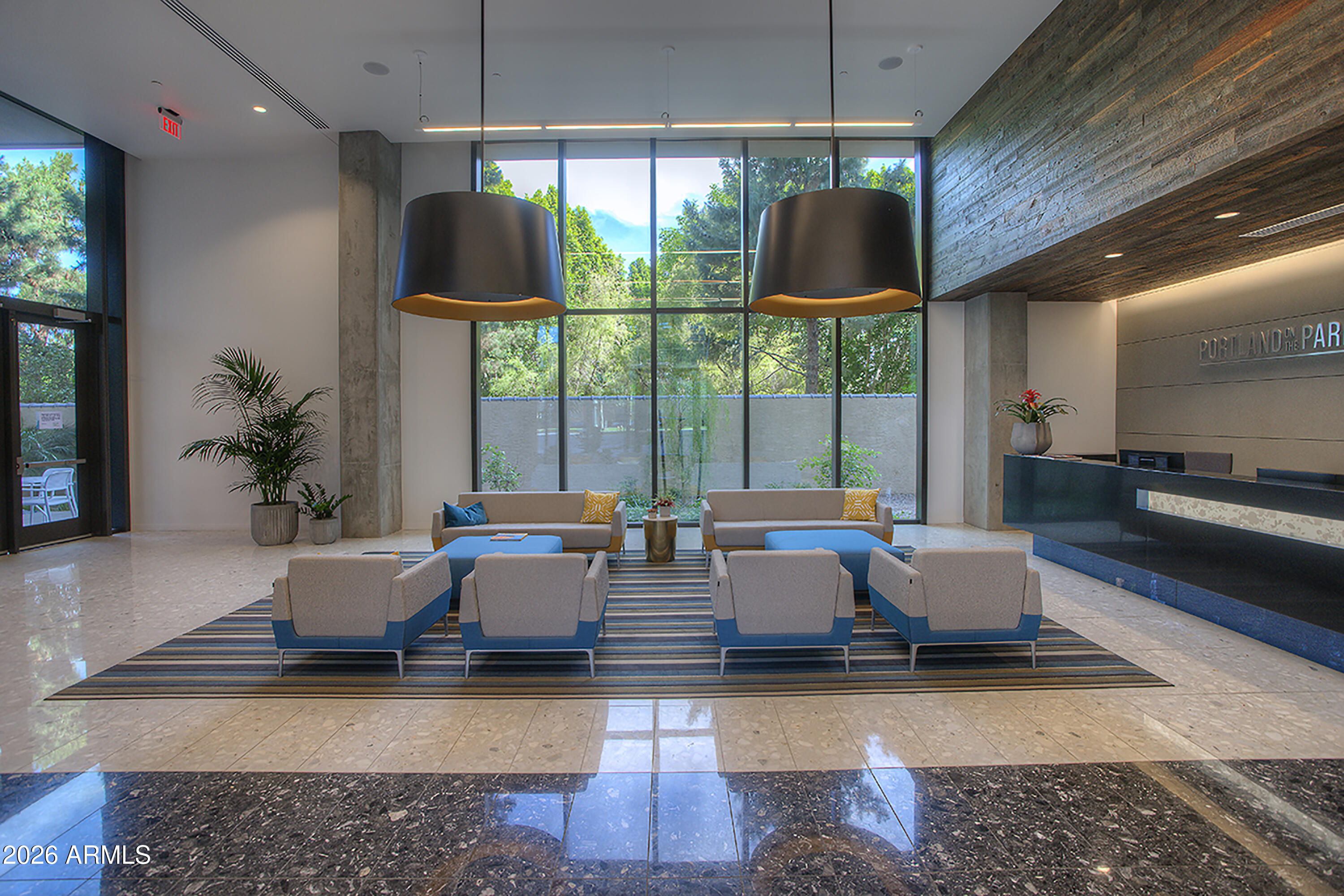 200 West Portland Street, Unit 822 Phoenix, AZ 85003 - Photo 38 of 61 a living room with large pool and furniture
