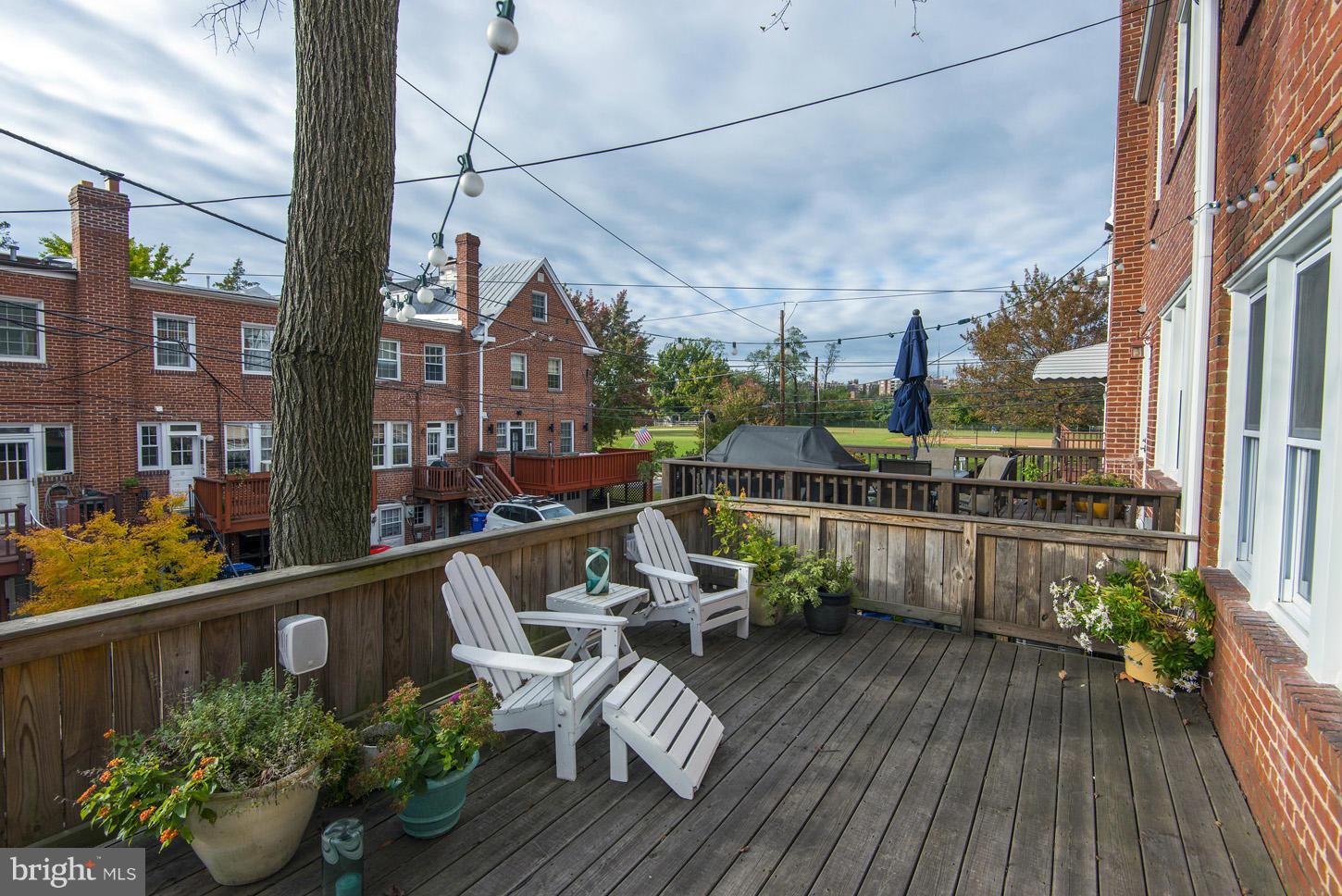 2452 39th Street Northwest Washington, DC 20007 - Photo 11 of 20 DECK OFF OF KITCHEN/FAMILY ROOM