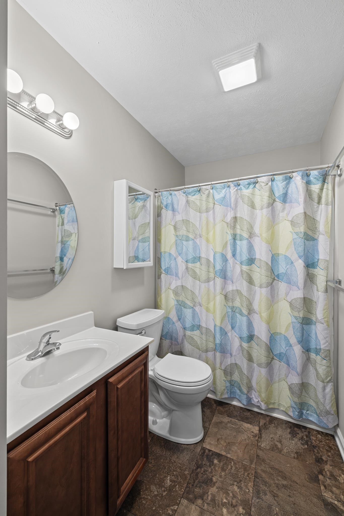 3365 Legion Way Broadway, VA 22815 - Photo 31 of 69 a bathroom with a sink a toilet a mirror and shower curtain