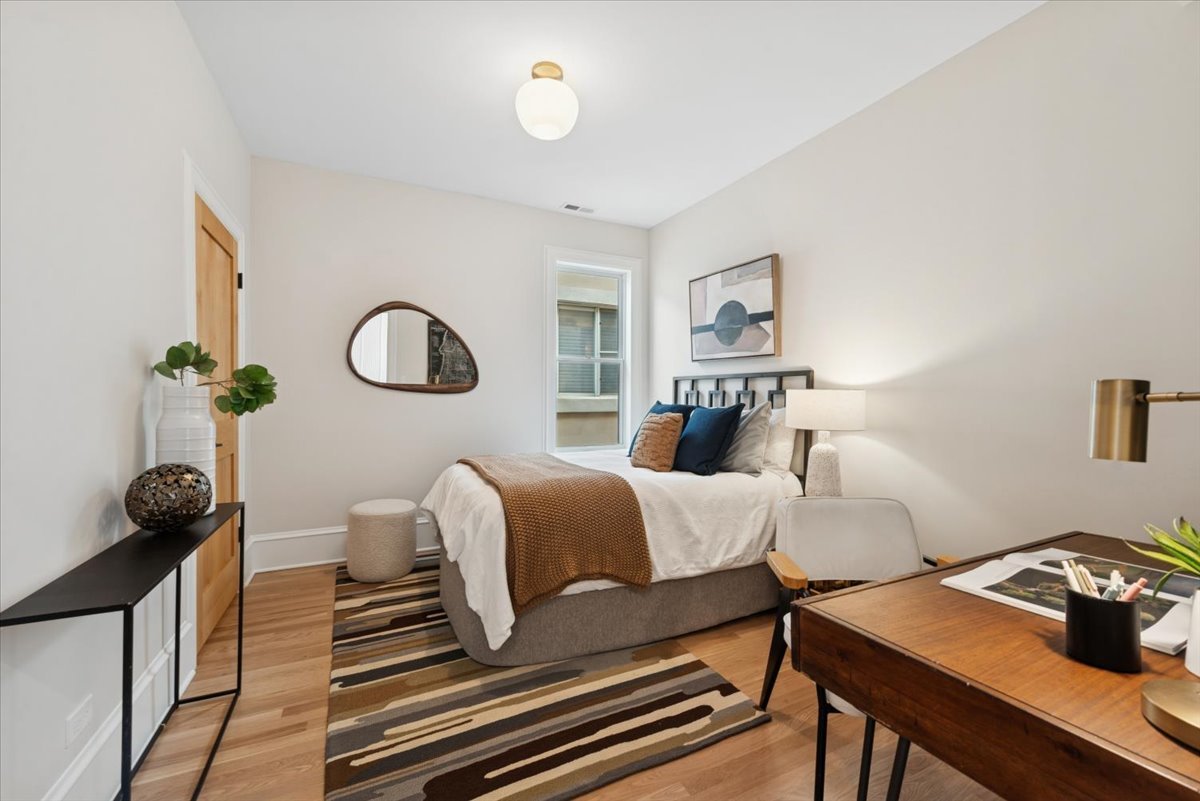 2337 West Belden Avenue Chicago, IL 60647 - Photo 38 of 53 a bedroom with furniture and a window