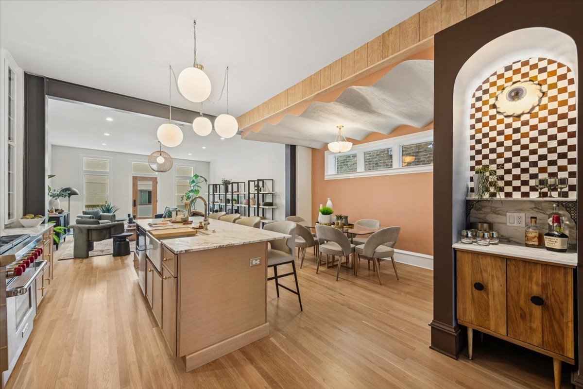 2337 West Belden Avenue Chicago, IL 60647 - Photo 5 of 53 a view of a kitchen and dining room