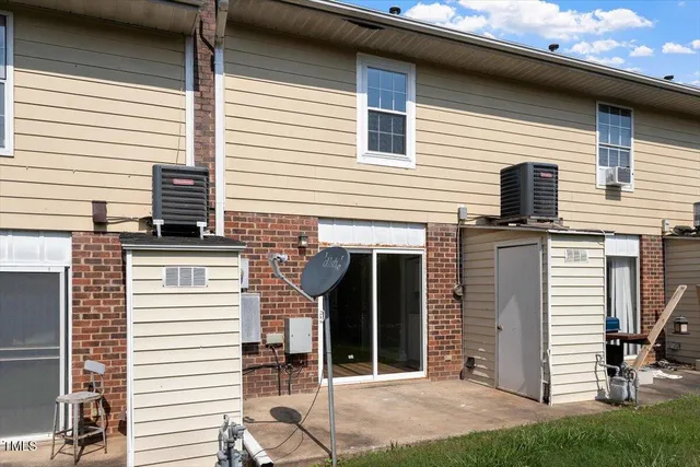 a view of a house with a door