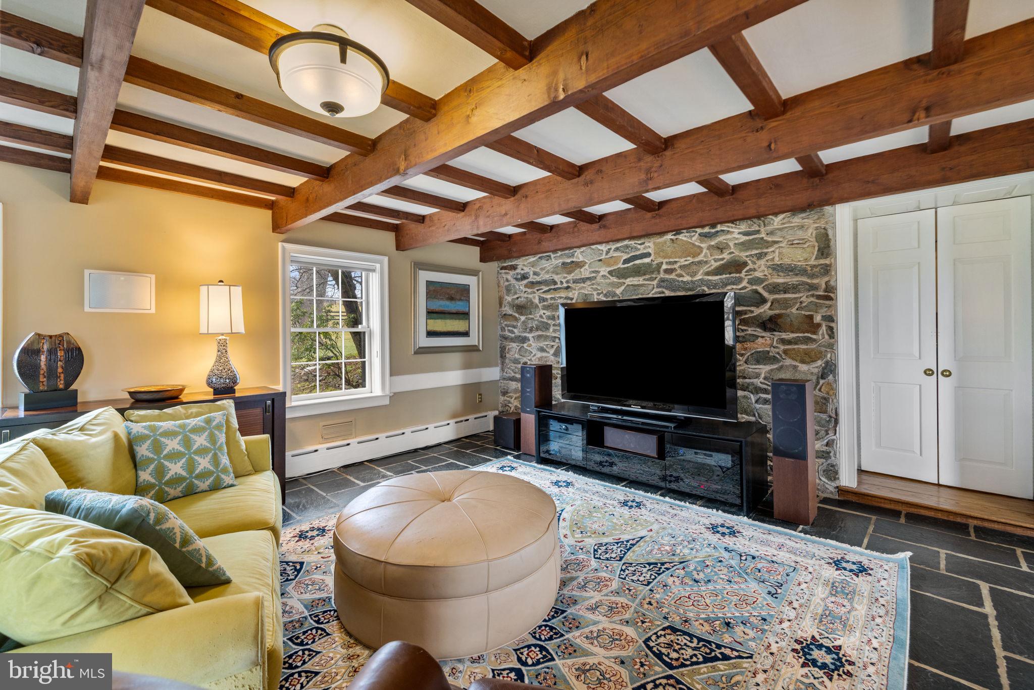 20385 Beaverdam Bridge Road Purcellville, VA 20132 - Photo 85 of 150 Exposed Stone Coffered Ceiling.