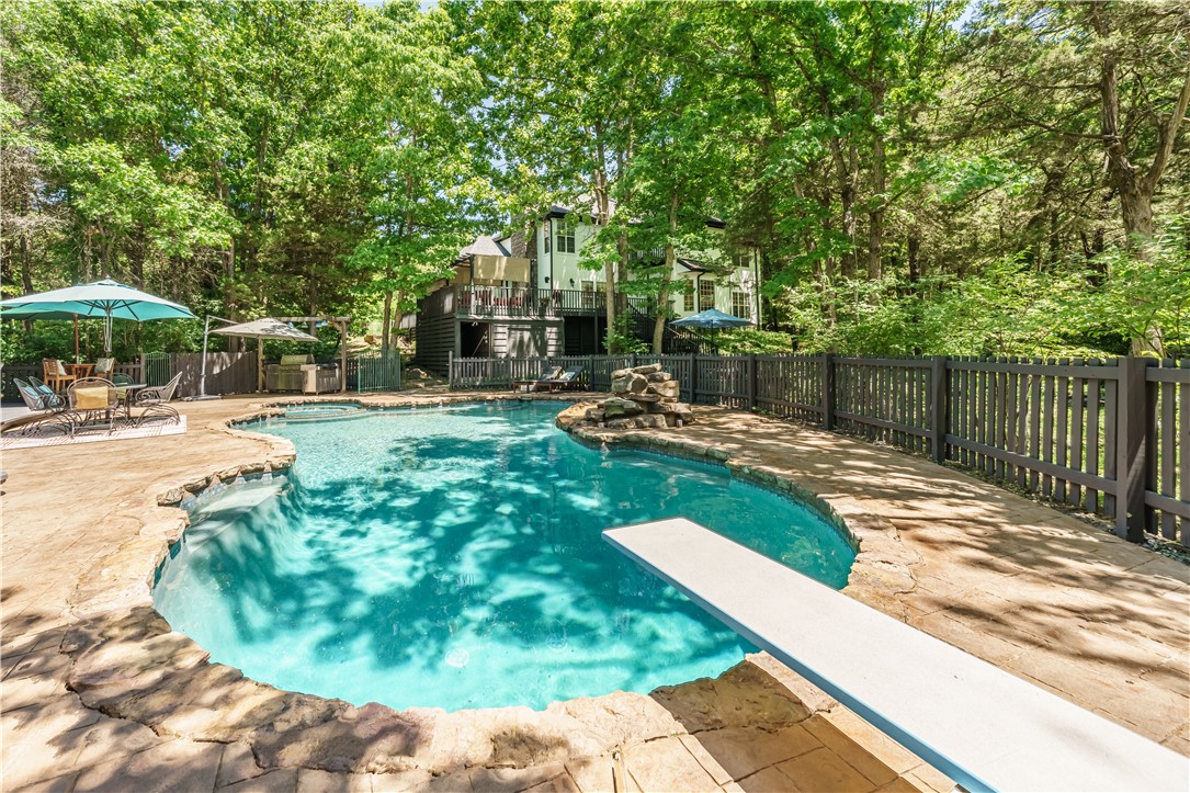 Resort-style Gunite pool with spa.