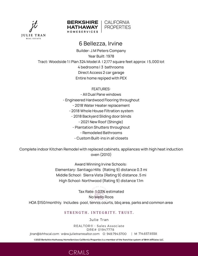 6 Bellezza Irvine, CA 92620 - Photo 2 of 3 unknown